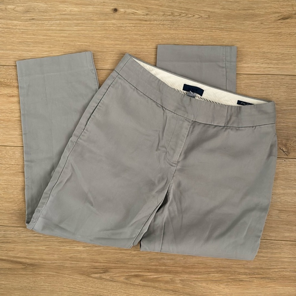 J Crew City Fit Gray Trousers